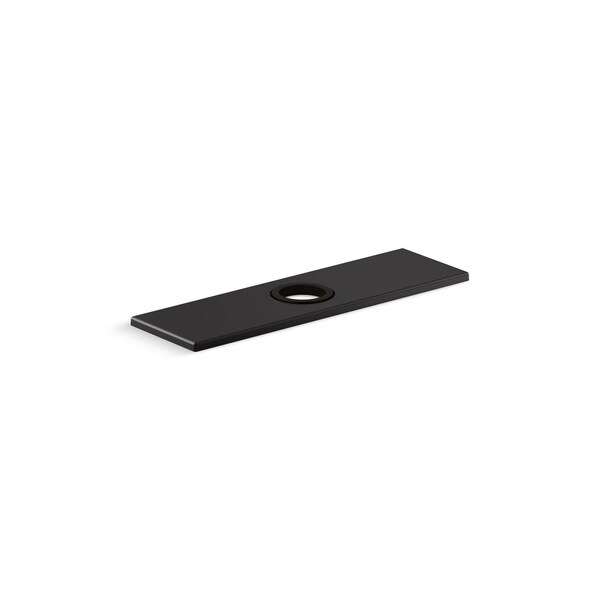 Kohler 8In Escutcheon Plate For Insight And Kinesis Faucet, Matte Black 13479-B-BL - main